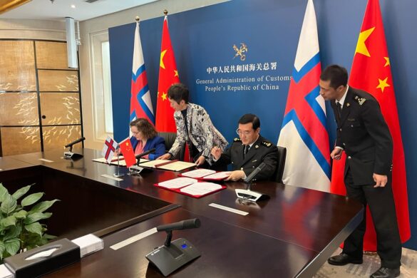 Protokollir um fiskavørur undirritaðar í Beijing