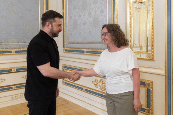 Stenberg hitt Zelenskyy í Kyiv