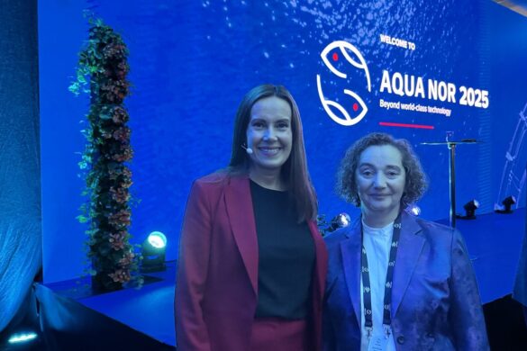 Landsstýriskvinnan á Aqua Nor í Tróndheimi