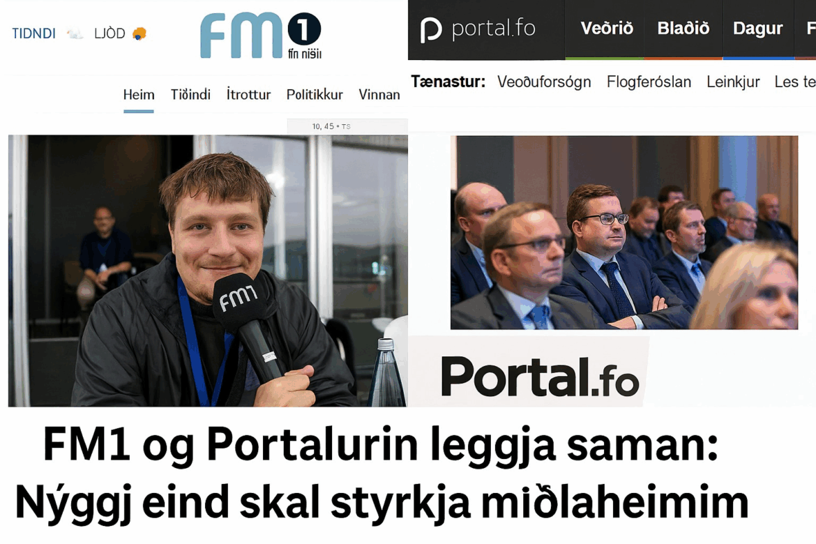 FM1 og Portalurin leggja saman: Nýggj eind skal styrkja føroyska miðlaheimin