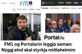 FM1 og Portalurin leggja saman: Nýggj eind skal styrkja føroyska miðlaheimin