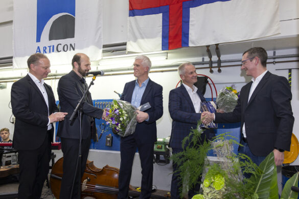 Móttøka í samband við leiðsluskiftið hjá ArtiCon