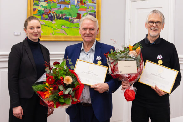 Jens Christian Guttesen og Gudmund Mortensen heiðraðir