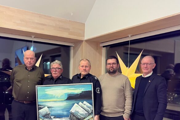 Sløkkiliðsmenn í Skálafjarðar Kommunala Sløkkilið verða heiðraðir