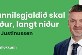 Eysturoyartunnilin – nú skal tunnilsgjaldið niður, langt niður