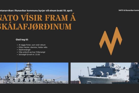 Nato vísir fram á Skálafjørðinum