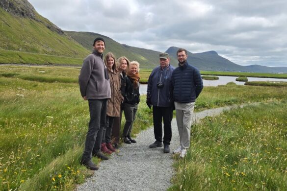 Við Norðurlendska Ráðharraráðnum í náttúruperluni í Skálafirði